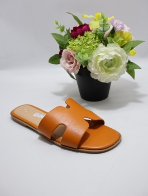 Klapki damskie na płaskim (36-41) LFE8835 ORANGE