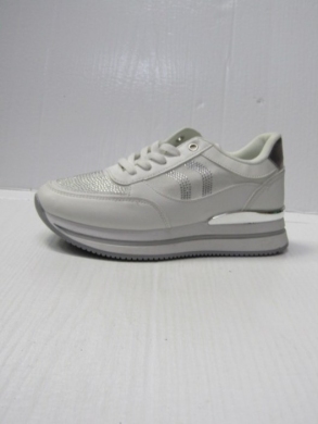 Buty sportowe damskie na płaskim (36-41) 9137 WHITE