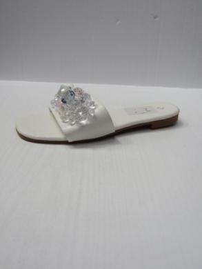Klapki damskie na płaskim (36-41) CB2171 WHITE