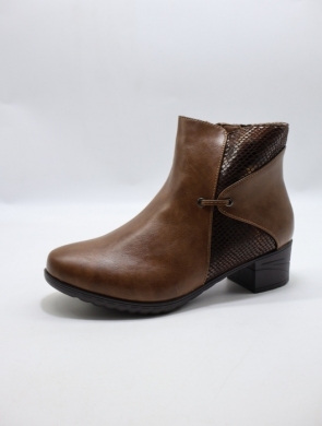 Botki damskie ocieplane na obcasie (36-41) HL61725 CAMEL