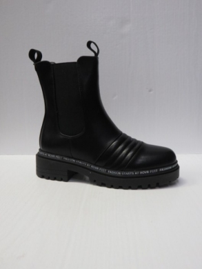 Botki damskie ocieplane na płaskim (36-41) 2588 BLACK