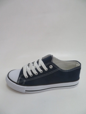 Trampki damskie na płaskim (36-41) 7-A1612D NAVY
