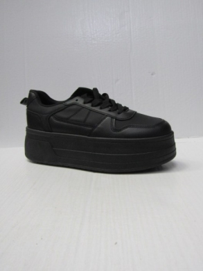 Buty sportowe damskie na koturnie (36-41) 0-1771 BLACK