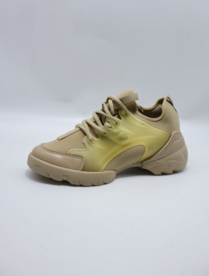 Buty sportowe damskie na płaskim (36-41) LA196 KHAKI