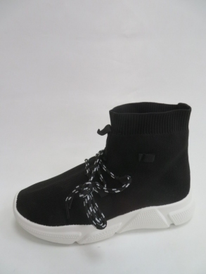 Sneakersy damskie wysokie (36-41) BL1755 BLACK