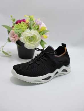 Buty sportowe damskie na płaskim (36-41) REB055 BLACK