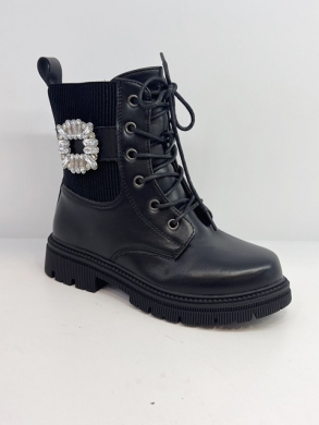 Trapery dziewcęce ocieplane (31-36) 8961 BLACK
