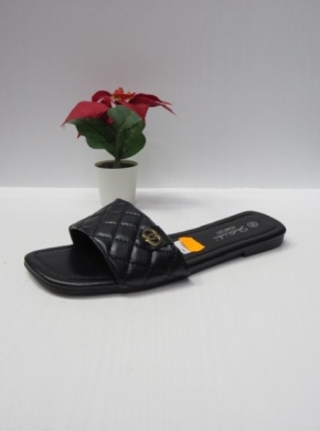 Klapki damskie na płaskim (36-41) 0614 BLACK