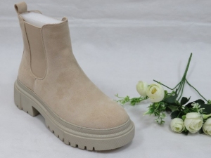 Botki damskie jesienne na koturnie (36-41) JJ10 BEIGE