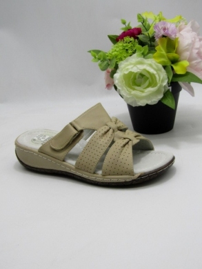Klapki damskie na płaskim (36-42) 1208 BEIGE