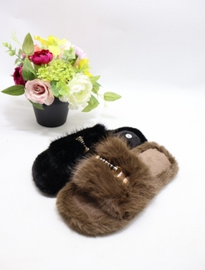 Kapcie damskie ocieplane (36-41) 6665-2 MIX