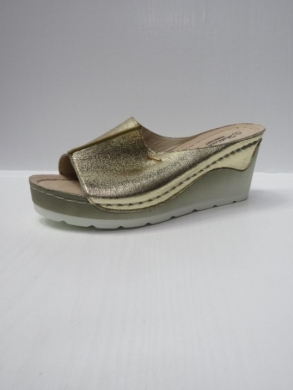 Klapki damskie na koturnie (36-41) 0618S GOLD