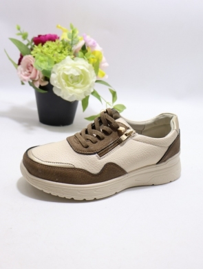 Buty sportowe damskie na płaskim (36-41) BK-616 BROWN