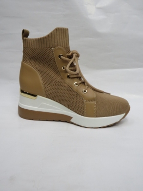 Botki damskie na koturnie (36-41) HQ292 CAMEL