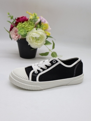 Trampki damskie na płaskim (36-41) PC19 BLACK