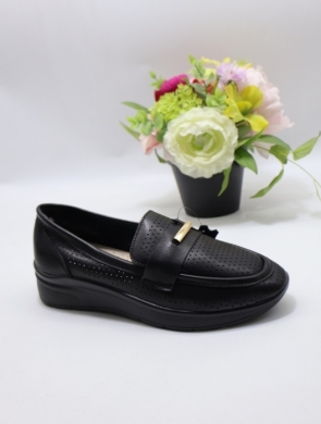 Półbuty damskie na płaskim (36-41) SG801-1 BLACK