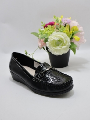 Mokasyny damskie na koturnie (36-41) CYM-101 BLACK