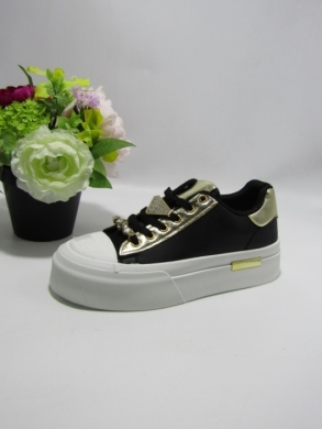 Buty sportowe damskie na płaskim (36-41) SP532 BLACK