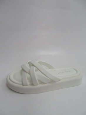 Klapki damskie na płaskim (36-41) W847 WHITE
