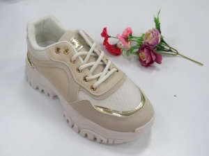 Buty sportowe damskie na płaskim (36-41) 205206 BEIGE