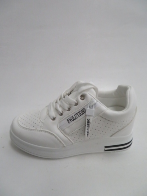 Sportowe damskie na koturnie (36-41) 5680 WHITE