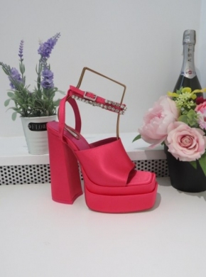 Sandały damskie na obcasie (36-41) L292 FUCHSIA