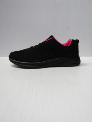 Buty sportowe damskie na płaskim (37-42) JX2116 BLACK/FUSHIA