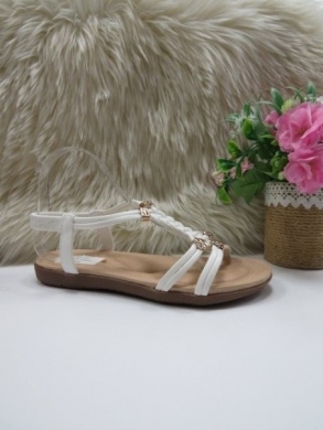 Sandały damskie na płaskim (36-41) FY6620 WHITE