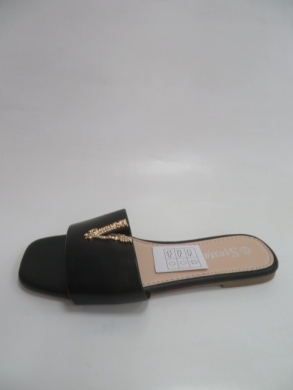 Klapki damskie na płaskim (36-41) BG102  BLACK