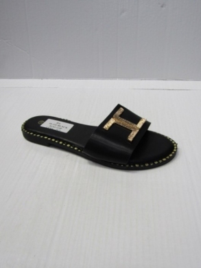 Klapki damskie na płaskim (36-41) 98-152 BLACK