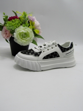 Buty sportowe damskie na płaskim (36-41) VL169 WH/BLACK