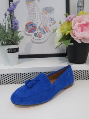Mokasyny damskie na płaskim (36-41) B835 BLUE