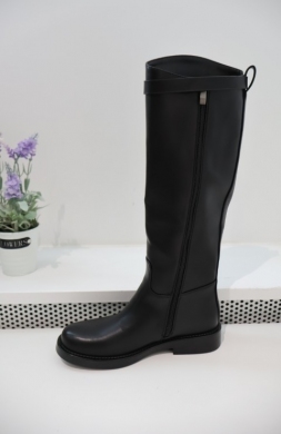 Kozaki damskie na płaskim (36-41) 52176 BLACK