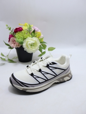 Buty sportowe damskie na płaskim (36-41) 0-1702 WHITE/BL