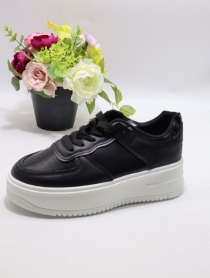 Buty sportowe damskie na płaskim (36-41) HF1007 WH/BL