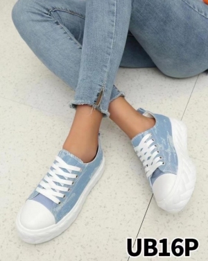 Trampki damskie na koturnie (36-41) UB16P BLUE