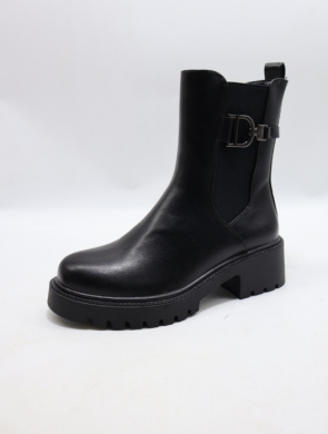 Botki damskie na obcasie (36-41) DE829 BLACK