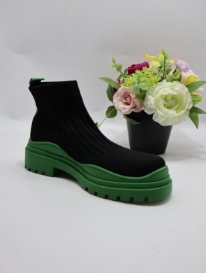 Buty sportowe damskie na płaskim (36-41) 6850 GREEN