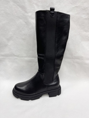 Kozaki damskie na płaskim (36-41) 888-23 BLACK