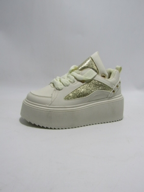 Buty sportowe damskie na płaskim (36-41) 1W-N5 BEIGE
