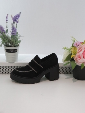 Półbuty damskie na obcasie (36-41) 9256A BLACK