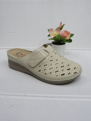 Klapki damskie na koturnie (36-41) JH1-2 BEIGE