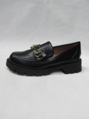 Mokasyny damskie na płaskim (36-41) W-220 BLACK