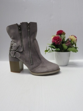 Botki damskie na obcasie (36-41) A5710-26 GREY