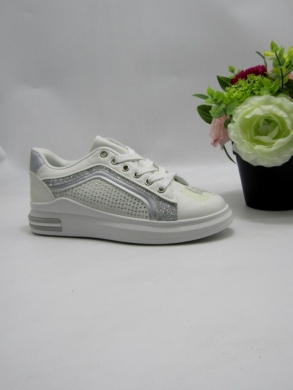 Buty sportowe damskie na płaskim (36-41) XLL-23167 SILVER