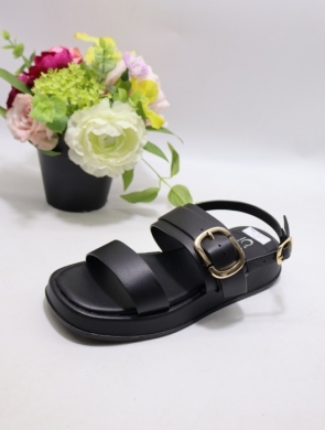 Sandały damskie na płaskim (36-41) 5299 BLACK
