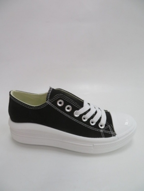 Trampki damskie na koturnie (36-41) 19212 BLACK