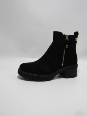 Botki damskie ocieplane na obcasie (36-41) 2610 BLACK