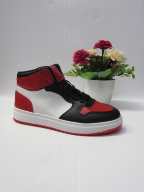 Botki damskie na płaskim (36-41) J3057 WHITE/RED