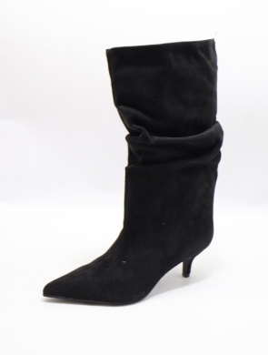 Kozaki damskie na szpilce (36-41) 2513A BLACK